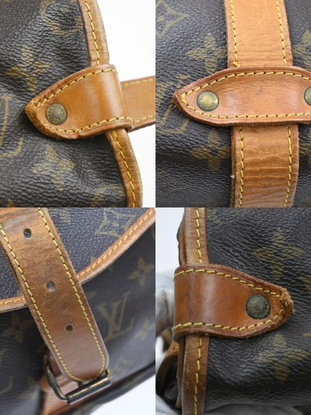 LOUIS VUITTON Saumur 35 Shoulder Bag Monogram Leather BN France M42254 84YJ110 - Picture 8 of 16